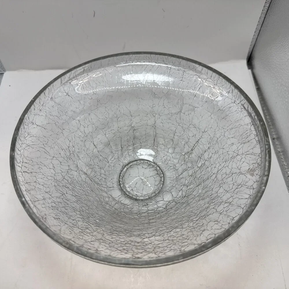 Vintage Glass Potpourri Bowl Orb  Brass  Stand Floral Decor Footed